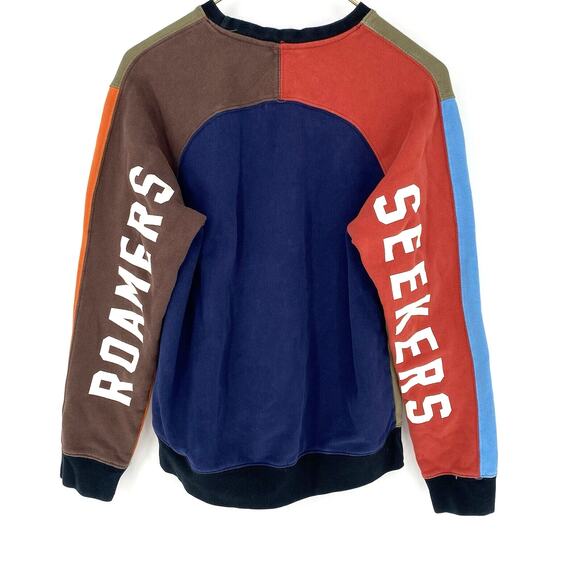 Poler Camp Vibes Roamers Seekers Color Block Crew Neck Sweatshirt Size S - Picture 2 of 7